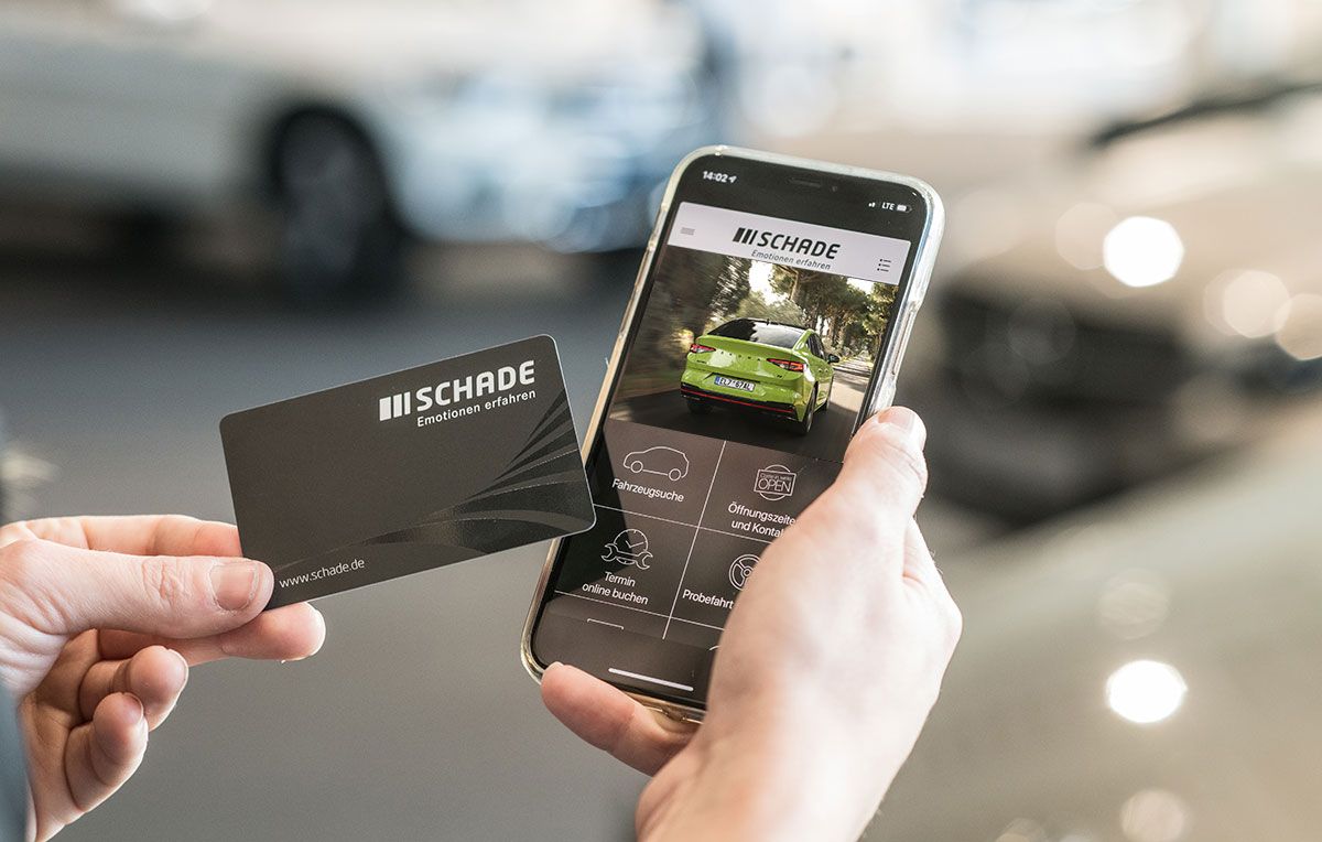 Škkoda SCHADE App Autohaus SCHADE