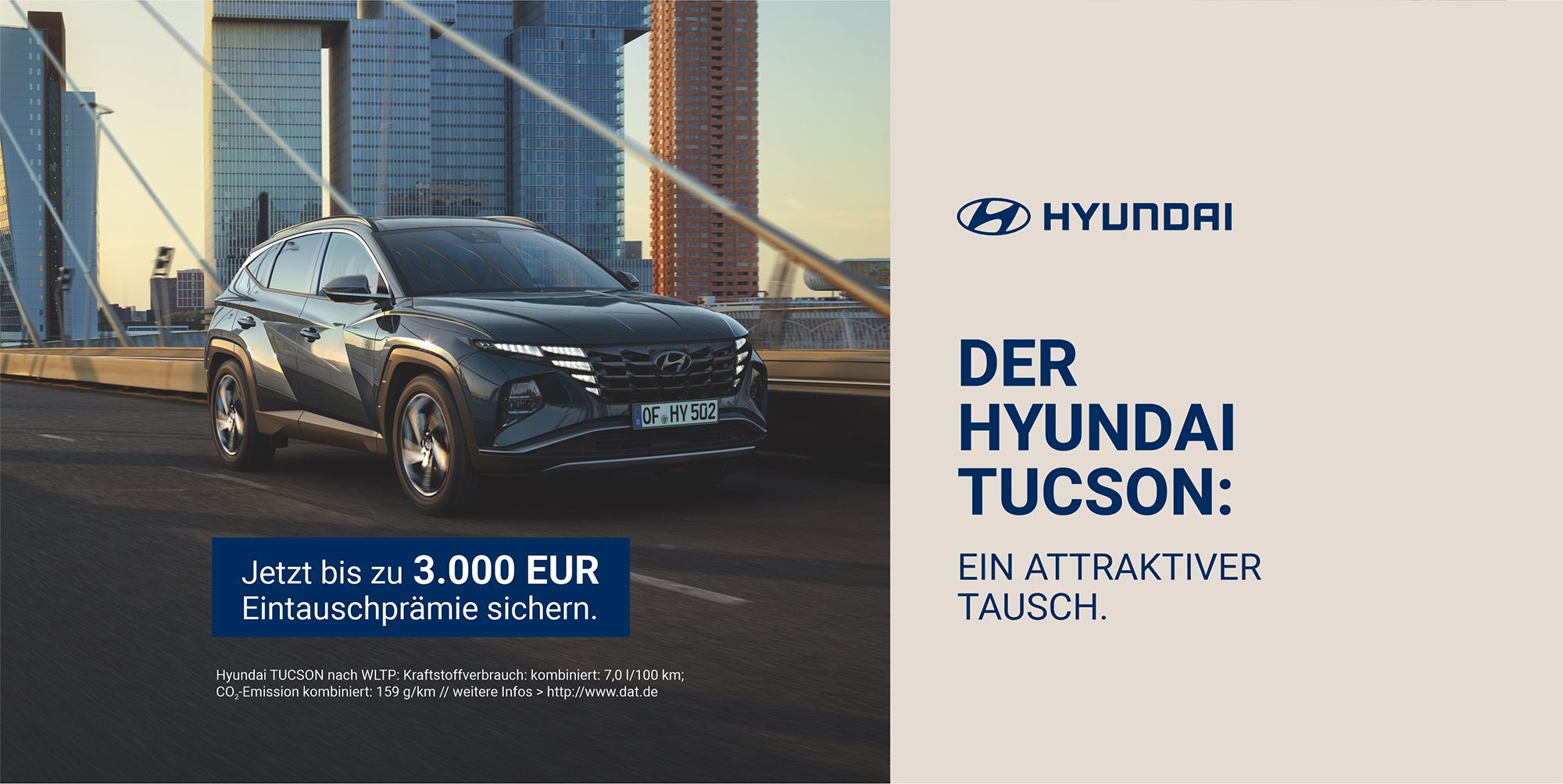 Hyundai TUCSON Eintauschaktion.