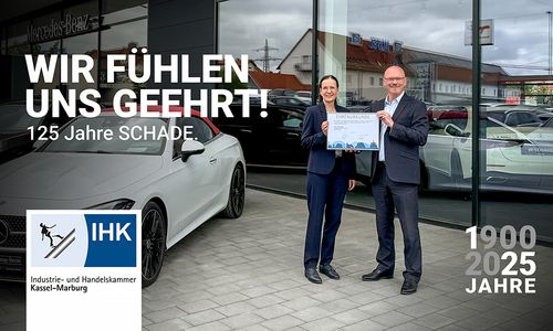 Autohaus SCHADE erhält Ehrenurkunde zum 125-jährigen Firmenjubiläum