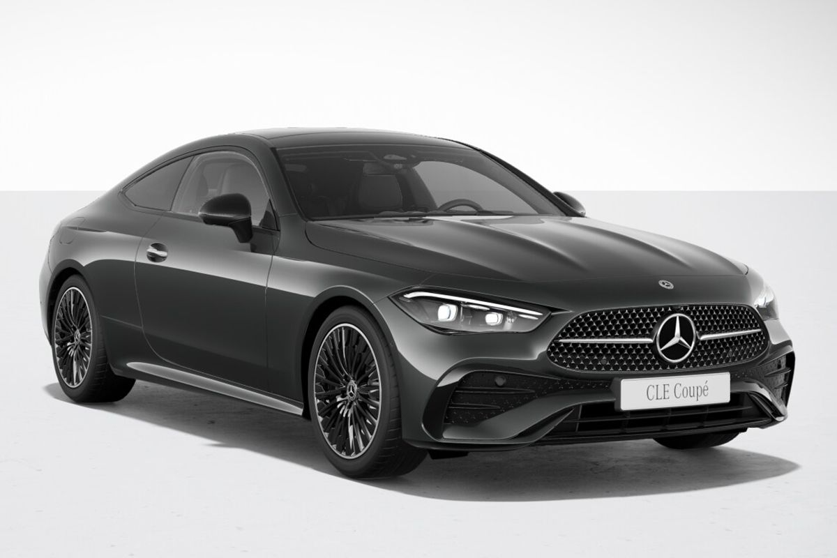 Der CLE Coupé in schwarz