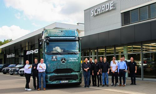 Vorstellung des neuen eActros 600 im Autohaus SCHADE