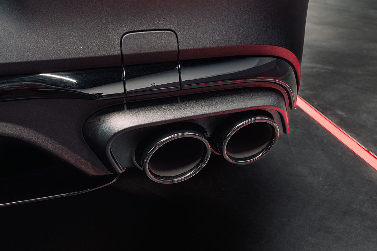 Auspuff des neuen Mercedes-AMG GLC 53