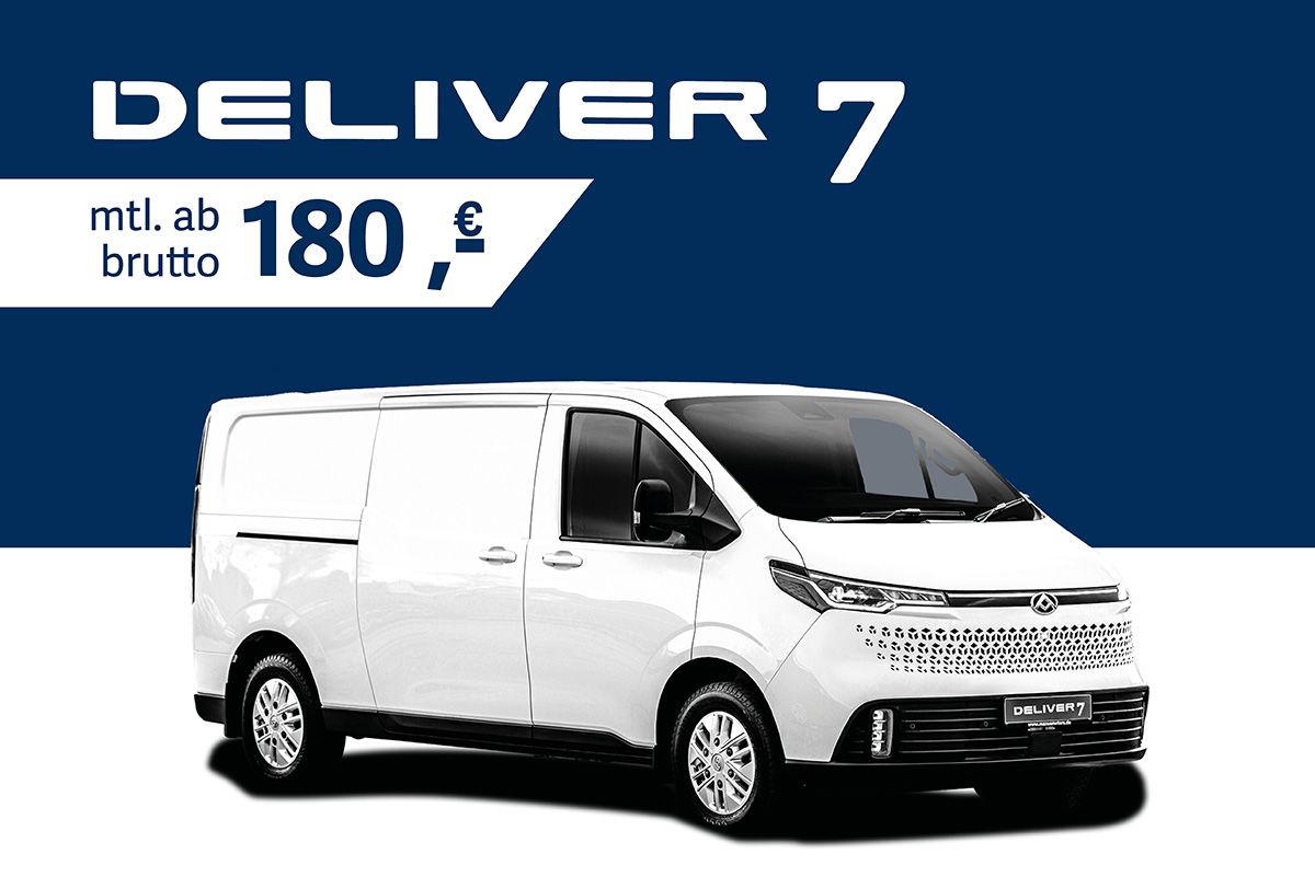 Jetzt Maxus Deliver 7 Diesel-Transporter zu TOP-Konditionen finanzieren im Autohaus SCHADE!