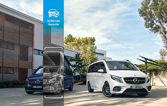 Jetzt 36 Monate Garantie beim Kauf eines Jungen Stern Transporters sichern!