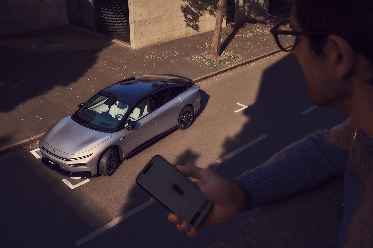 XPENG P7+ steuerbar über Smartphone