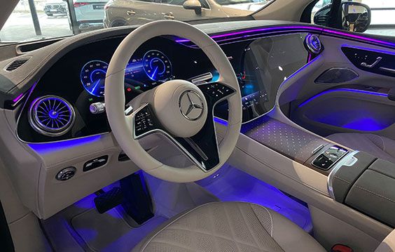 Das Interieur des neuen EQE SUV