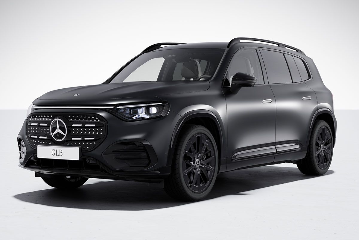Der vollelektrische GLB in kosmosschwarz