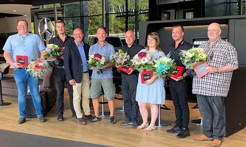 Jubilare Juni, Juli und August 2024 im Autohaus SCHADE