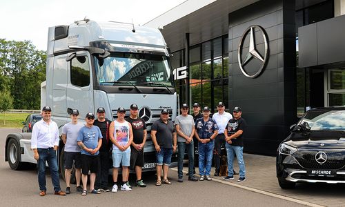 Truck-Fahrertraining im Autohaus SCHADE