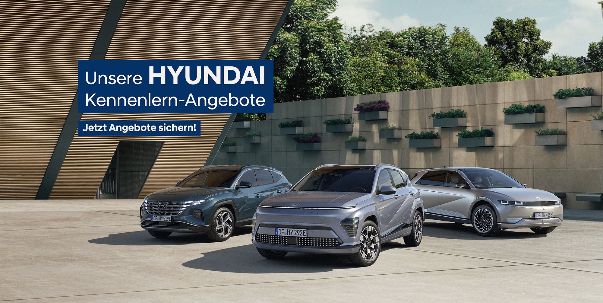 Hyundai Kennenlern-Angebote im Autohaus SCHADE 