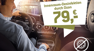 Fahrzeugdesinfektion mit Ozon