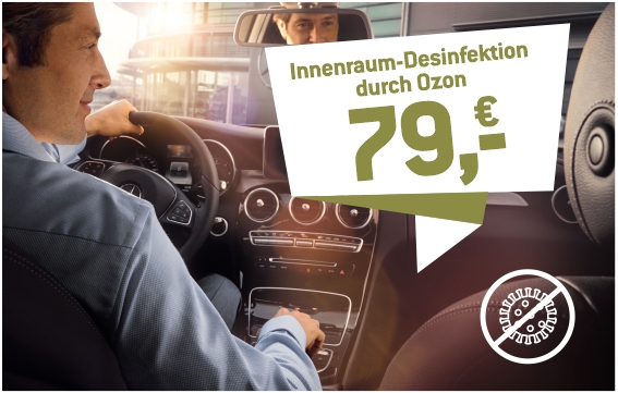 Fahrzeugdesinfektion mit Ozon
