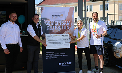 SCHADE Stiftung Spendenübergabe Röblinglauf 2025
