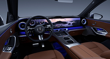 Hyperscreen im neuen vollelektrischen GLC