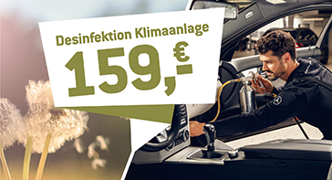 Desinfektion Klimaanlage 159,00€