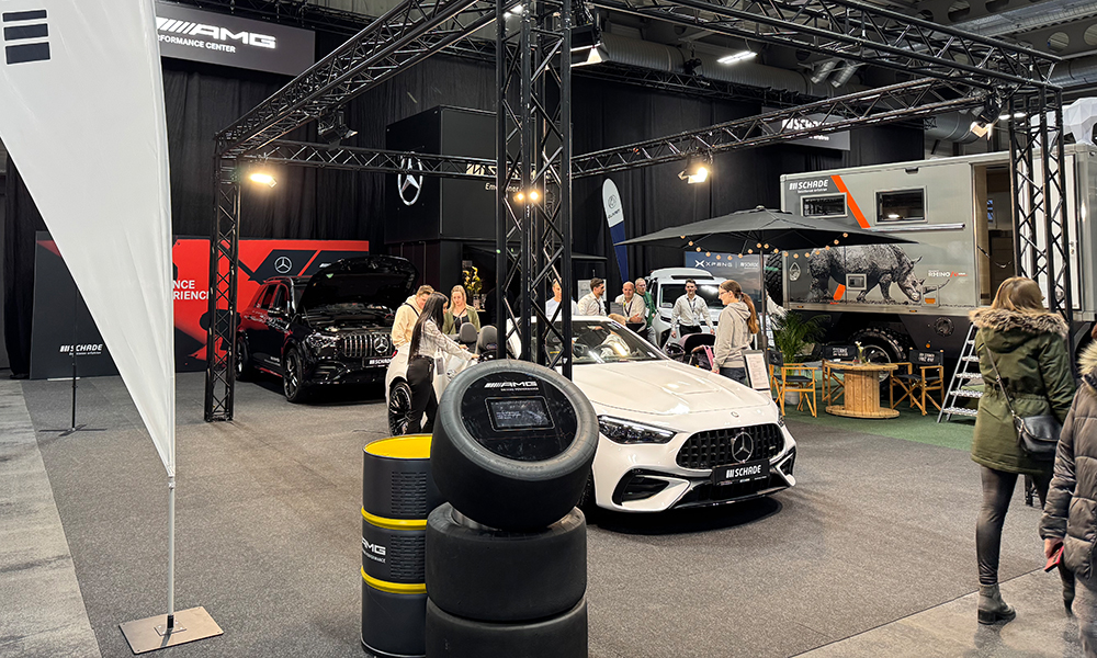 Autohaus SCHADE auf der Automobilmesse Erfurt 2025 - Mercedes-AMG, XPENG, Maxus & Project RHINO von Krug Expedition