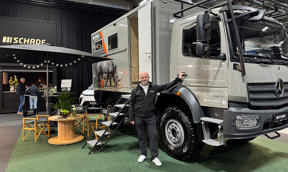 Autohaus SCHADE auf der Automobilmesse Erfurt 2025 - Mercedes-AMG, XPENG, Maxus & Project RHINO von Krug Expedition