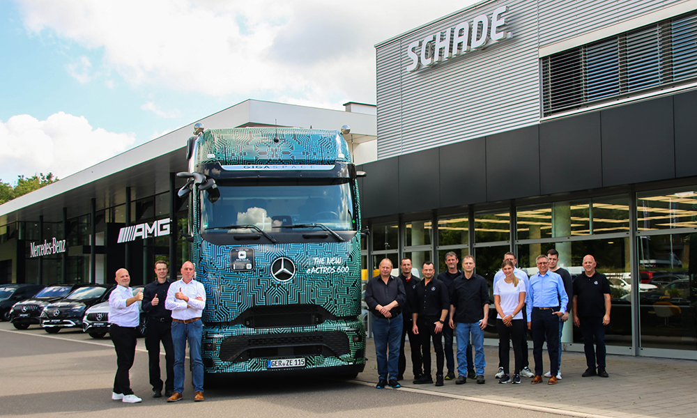 Vorstellung des neuen eActros 600 im Autohaus SCHADE