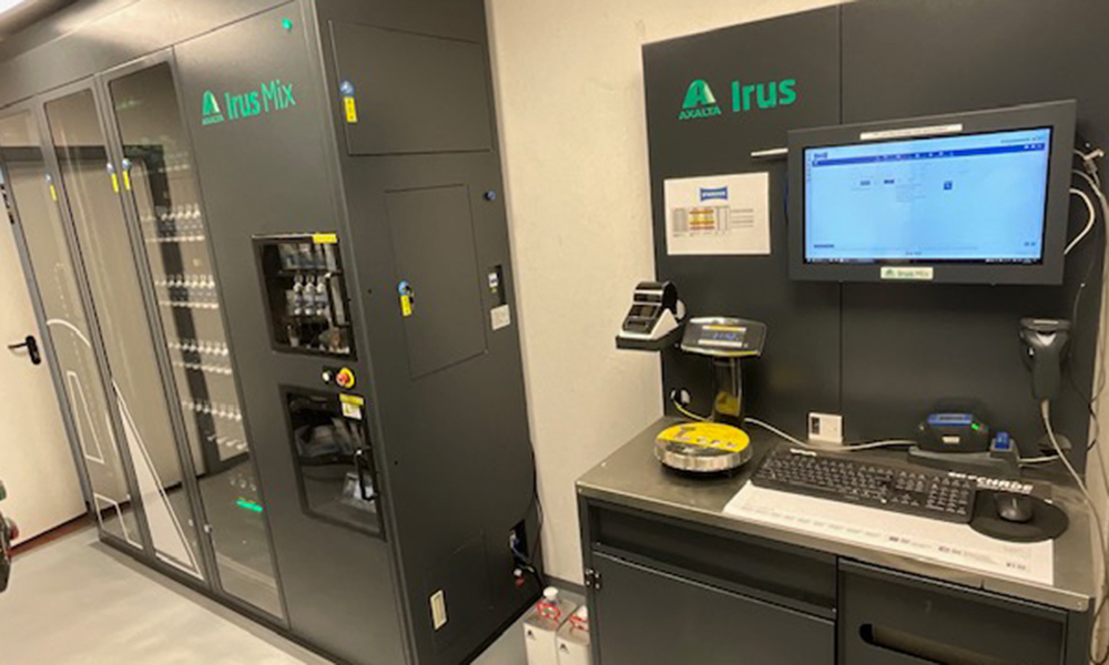 IRUS Mix Farbmischanlage im Autohaus SCHADE in Bad Hersfeld
