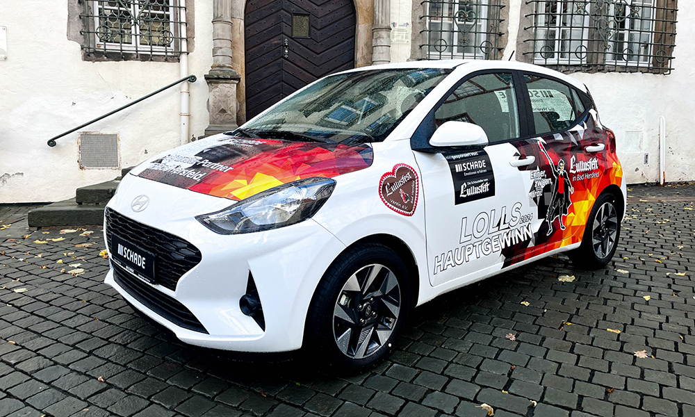 Hauptpreis Hyundai i10 Tombola Lullusfest 2024