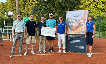 SCHADE Stiftung Spendenübergabe Alexander Zverev Foundation