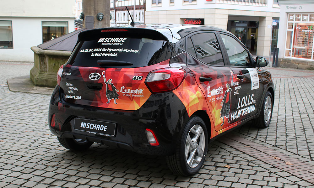 Fahrzeugübergabe Hyundai i10 Lullusfest 2023