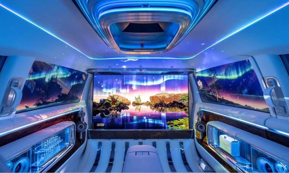 Der neue Mercedes-Benz Vision V Interieur Hinten Der neue Mercedes-Benz Vision V Interieur Hinten