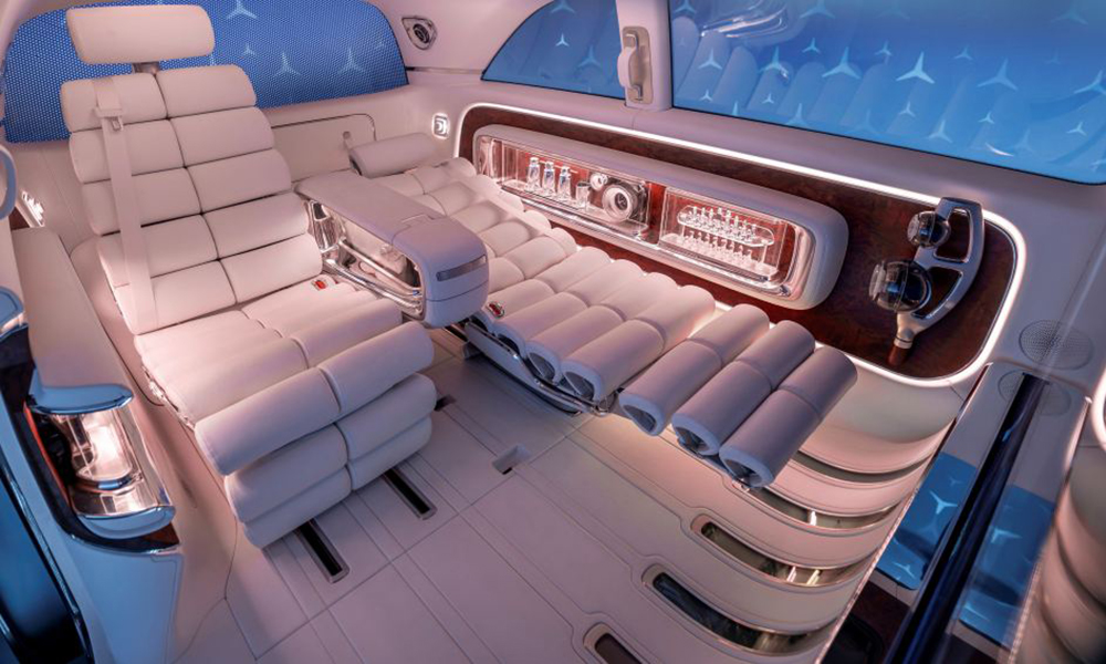 Der neue Mercedes-Benz Vision V Interieur Hinten Der neue Mercedes-Benz Vision V Interieur Hinten